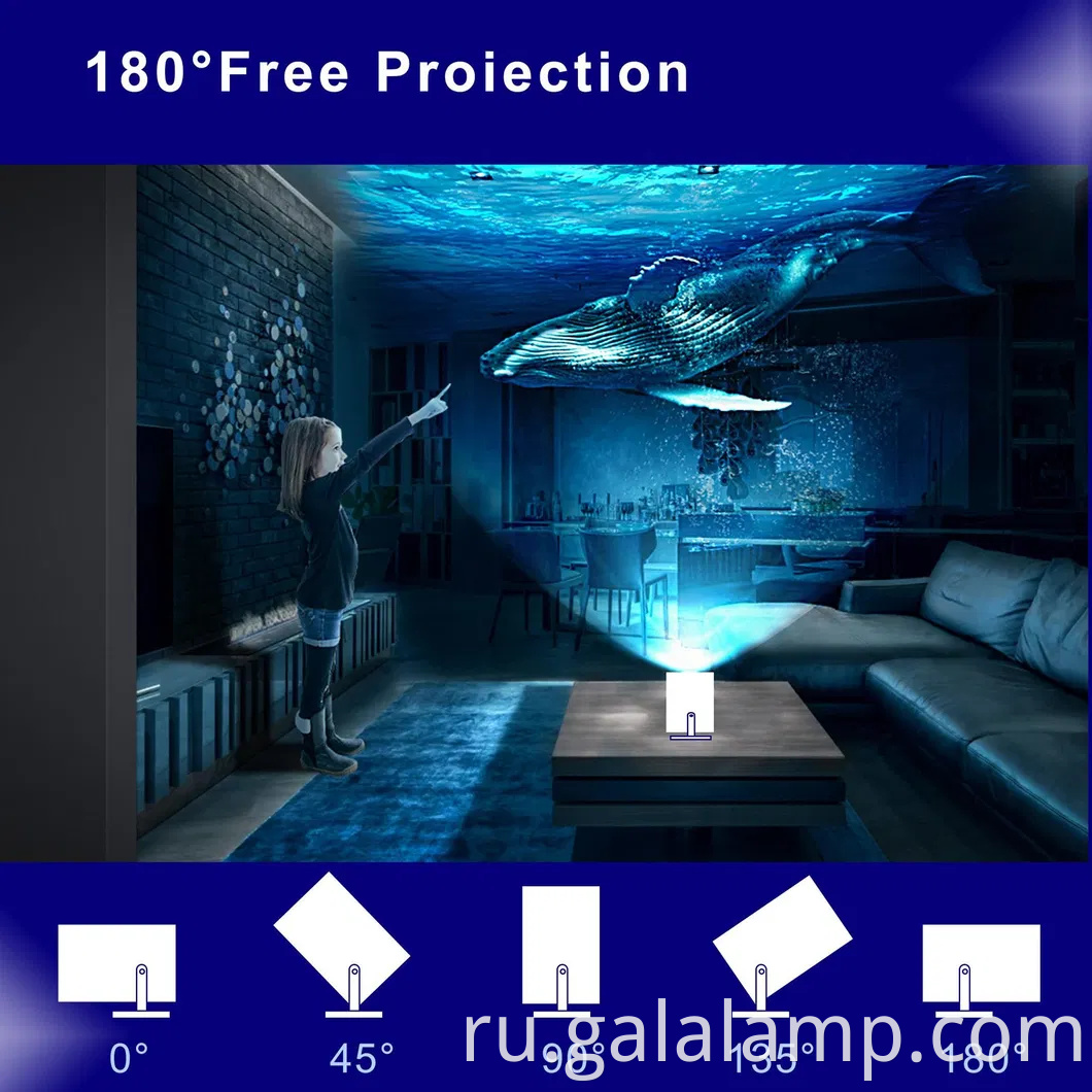 Беспроводной 4K удаленный проектор с Android 11 и Bluetooth Technology Portable